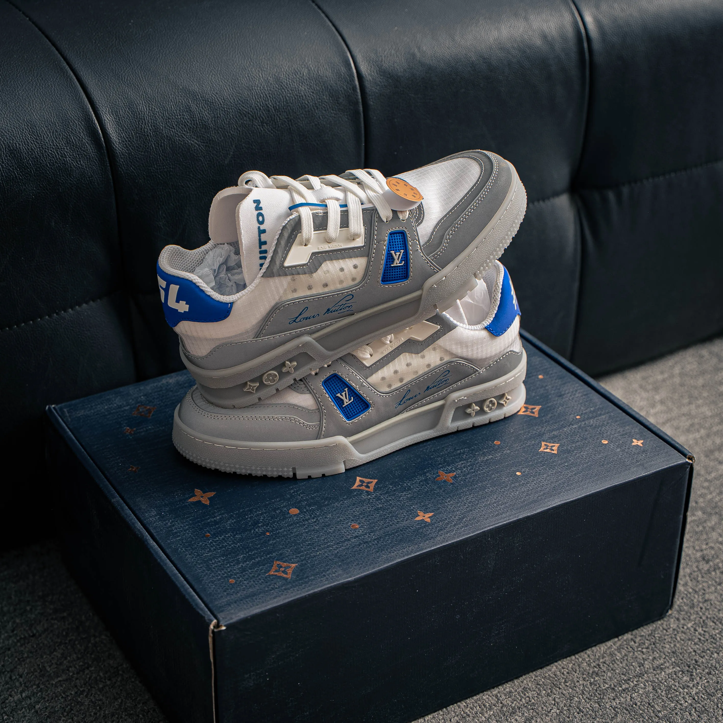 【YS 】 Premium LOUIS VUITTON LV Trainer CUP Mesh Breathable Shoes ✦ ， 37 Series ✦ + Shoes